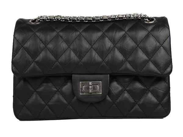 AAA Chanel Classic Bags Original Lambskin Leather A37212 Black Silver Hardware Knockoff